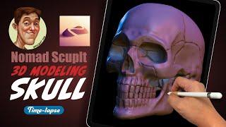 Sculpting Skull | Nomad Sculpt | iPad Pro