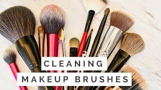 Cleaning My Makeup Brushes For First Time EVER with MAC Brush Cleanser | Imperfectly Rachel