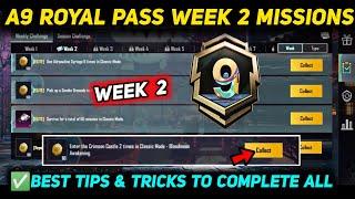 A9 WEEK 2 MISSION  PUBG WEEK 2 MISSION EXPLAINED  A9 ROYAL PASS WEEK 2 MISSION  C7S20 RP MISSIONS