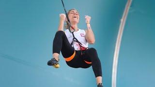 Aleksandra Mirosław breaks own world record with stunning Speed climb at Paris 2024 Olympics.