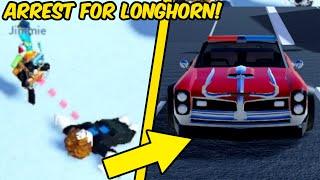 IF YOU ARREST ME, YOU WIN a LONGHORN! | Roblox Jailbreak