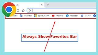 Chrome how to always show bookmarks bar