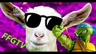 Симулятор козла – Козленок бегает катается на горках, прыгает на батуте Goat Simulator