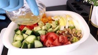 EGG AVOCADO SALAD AND DRESSING! HEALTHY SALAD FOR WEIGHTLOSS AND WEIGHT MAINTAINANCE