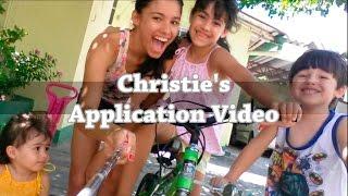 Au Pair Application Video - Christie Aurélio