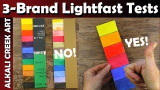 Comparing 3 DIFFERENT WATERCOLOR BRANDS for Lightfastness After 6 MONTHS - Plus 3 PAINTINGS!