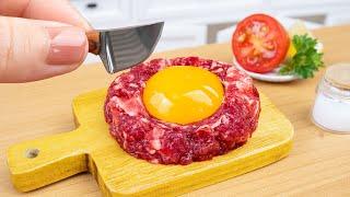 Amazing Miniature Beef RecipeMiniature Ground Beef With Egg | 7 Days To Exploring Miniature Cooking