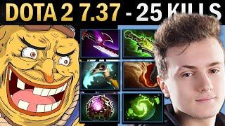 Techies Gameplay Miracle with 25 Kills and Ethereal - Dota 7.38