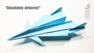 BEST PAPER AIRPLANE - How to make a Paper Airplane that Flies | X-Factor