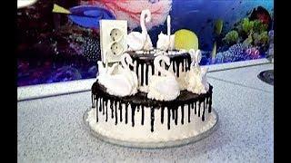 Торт "ЛЕБЕДИНОЕ ОЗЕРО" - наивкуснейший и красивейший\ Tiered cake "SWAN LAKE"