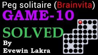 Evewin Lakra -Toughest - Peg-Solitaire - (Brainvita) - Game-10 - Solved