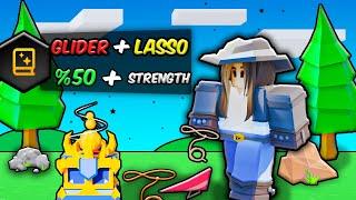 I BUFFED LASSY With This COMBO In Roblox Bedwars