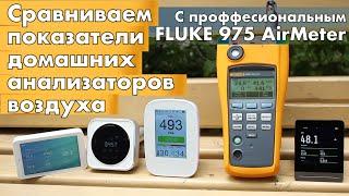 Сравнение 4х популярных анализаторов воздуха с профессиональным Fluke 975 за 160 тыс руб. Кто врет?