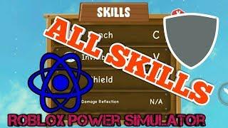 ROBLOX POWER SIMULATOR, ALL SKILLS EXPLAINED