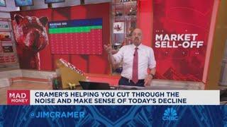 Jim Cramer cuts through the noise of today's market decline