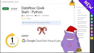 Dataflow: Qwik Start - Python | #2024 | #GSP207 |#qwiklabs