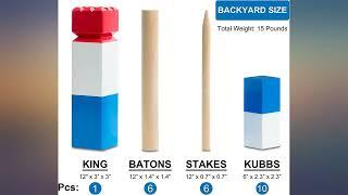 Kubb Game Set Kubbs Lawn Yard Outdoor Games for Adults and Family Toss Games- review