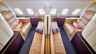 Etihad A380 First Class Apartment Abu Dhabi to London (brilliant flight)