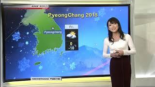 Sayaka Mori NHK World Newsoom Tokyo Weather February 8th 2018