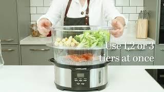 Lakeland Digital 3-Tier Electric Steamer