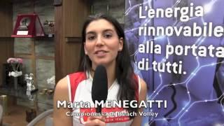 Il saluto di Marta Menegatti ai lettori di Pallavolissimo.com!