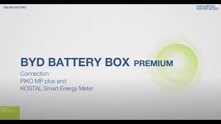 BYD BATTERY BOX Premium: Connection PIKO MP plus with KOSTAL Smart Energy Meter