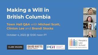 Making a Will Town Hall 2022 (Recorded Webinar)