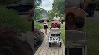 Perfect morning  #husband #family #stroller #wagon #wonderfold #dunkin #familyvlog #wife #couples