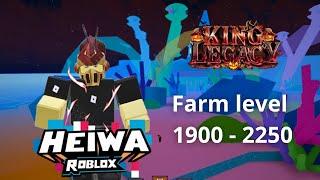 TÔI HƯỚNG DẪN FARM LEVEL từ 1900 - 2250 | King Legacy