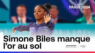 JO PARIS 2024 - Après la déception de la poutre, l'or échappe encore à Simone Biles au sol