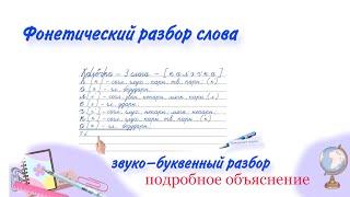 Как объяснить ребенку фонетический разбор слова ? ЗВУКО БУКВЕННЫЙ АНАЛИЗ СЛОВА ПОДРОБНОЕ ОБЪЯСНЕНИЕ.