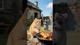 Cat vs. Mouse: This orange cat thought he was a winner until 5 seconds later ...... #cat #story