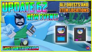 UPDATE 62 - New Event, Poseidon Questline, Pets and MORE! - Ghost Simulator ROBLOX