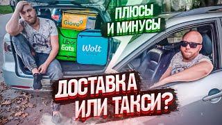 Что выбрать в Польше такси или доставка?  Описание служб Uber, bolt. freenow, glovo, wolt.