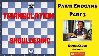 PAWN ENDGAME YOU MUST KNOW! TRIANGULATION AND SHOULDERING EXPLAINED! Part 3!