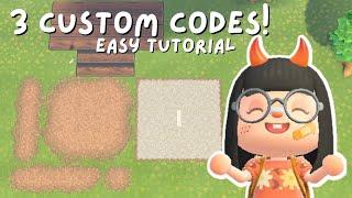 3 Easy Custom Codes Tutorial | ACNH HARD MODE