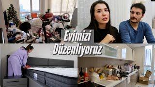 EVİMİZİ BİRLİKTE YERLEŞTİRİYORUZ!  | yatak odası, salon ve beyaz eşyalar