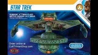 1/350 Polar Lights Star Trek Klingon  K'tinga model kit review