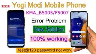 Samsung Knox manage account sign up error kma_f5007 || Samsung a03 || yogi modi phone