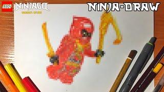 Ninja-Draw 20 минут (Альпинист Кай) LEGO Ninjago Dragons Rising