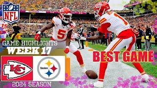 Chiefs vs. Steelers  [Week 17] Game 4th-QTR Highlights | NFL Highlights 2024