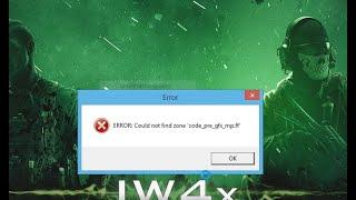 حل مشكلة Modern Warfare 2 Error Could not find zone code_pre_gfx.ff