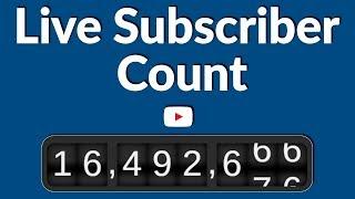 How to get your live subscribers count 5 IN 1 WEBSITES