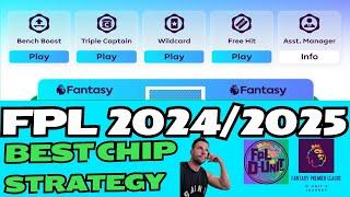 FPL - BEST CHIP STRATEGY GUIDE 2024/2025 - Fantasy premier League tips - TOP 45K