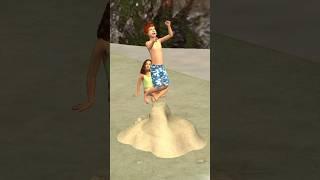 Is he an EVIL BROTHER? #thesims #thesims2 #shorts #funnyshorts #beach