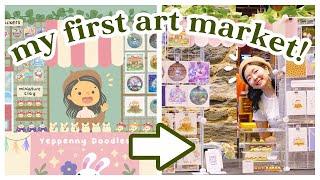  my first art market! studio vlog  display prep & polymer clay ⭐️ YeppenTube ⭐️