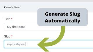 Laravel: Generate SEO-Friendly URL Slug Automatically