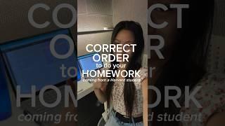 why the order you do homework ACTUALLY matters *REVEALING THE CORRECT ORDER*