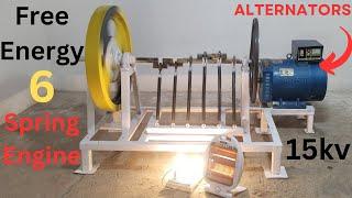 15KW Make Spring Engine Flywheel Machine Free Electricity Generator 220v Free Energy 15000 watt