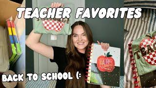 SCHOOL SUPPLIES FAVORITES HAUL | Teacher Edition 2024